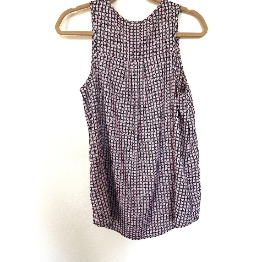 Pleione Sleeveless Patterned Blouse M - Picture 4 of 10
